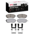 DFC 02-10 Saab 9-2X Front Geospec Rotors with 5000 Advanced Brake Pads w/Hardware