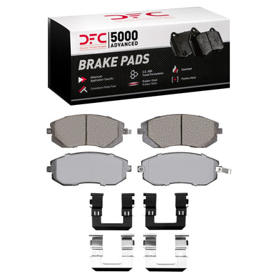 DFC 02-10 Saab 9-2X Front Drilled & Slotted Geoperformance Rotors 5000 Advanced Pads w/Hardware