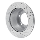 R1 87-89 Porsche 944 Front & Rear Drilled & Slotted Silver Brake Rotor Set