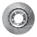 R1 99-23 Porsche 911 Rear Drilled & Slotted Silver Brake Rotor Set