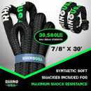 Rhino USA 7/8In X 30Ft Kinetic Rope Recovery Kit W/Soft Shackles (Black)