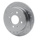 R1 90-01 Acura Integra Front & Rear Drilled & Slotted Silver Brake Rotor Set