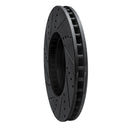R1 15-23 Mercedes-Benz E250 Front Right Drilled & Slotted Black Brake Rotor