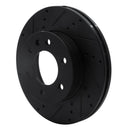 R1 07-18 Dodge Sprinter 2500 Front & Rear Drilled & Slotted Black Brake Rotor Set