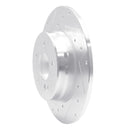 R1 94-11 Mercedes-Benz C230 Rear Left Drilled & Slotted Silver Brake Rotor