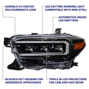 Form Lighting 2016-2023 Toyota Tacoma LED Projector Headlights with Selectable DRL (Pair)