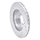 R1 94-96 Nissan 240SX Front Drilled & Slotted Silver Brake Rotor Set
