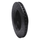 R1 07-12 Dodge Nitro Front Right Drilled & Slotted Black Brake Rotor
