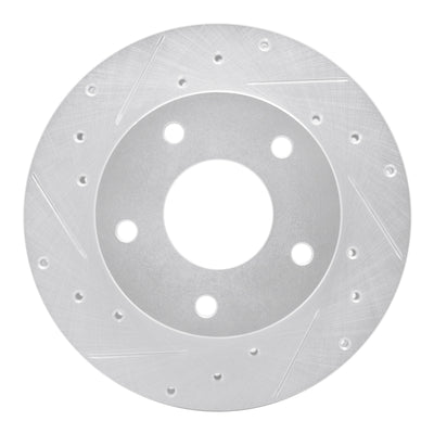 R1 82-88 Chevrolet Camaro Rear Left Drilled & Slotted Silver Brake Rotor
