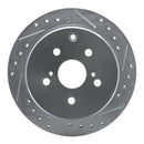 R1 86-92 Toyota Supra Front & Rear Drilled & Slotted Silver Brake Rotor Set