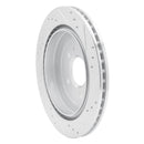 R1 13-19 Cadillac ATS Rear Drilled & Slotted Silver Brake Rotor Set