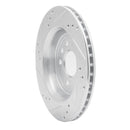 R1 03-11 Cadillac BLS (Mexico) Rear Right Drilled & Slotted Silver Brake Rotor