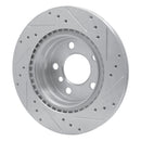 R1 06-21 BMW 220i (Mexico) Rear Left Drilled & Slotted Silver Brake Rotor