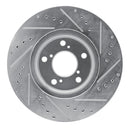 R1 06-14 Honda Ridgeline Front & Rear Drilled & Slotted Silver Brake Rotor Set