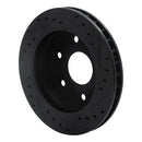 R1 88-00 Cadillac Escalade Front Drilled & Slotted Black Brake Rotor Set