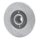 R1 92-98 Volkswagen Passat (USA/Canada) Rear Left Drilled & Slotted Silver Brake Rotor
