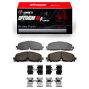 R1 21-22 Chevrolet Colorado Front Carbon Coated Brake Rotor Set w/Optimum OE Pads and Hardware