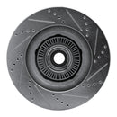 R1 01-05 Ford Explorer Sport Trac Front Left Drilled & Slotted Silver Brake Rotor
