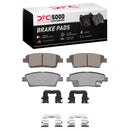 DFC 15-17 Genesis G80 Front & Rear Geospec Rotors with 5000 Advanced Brake Pads w/Hardware