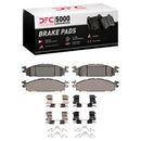 DFC 11-19 Ford Explorer Front Drilled & Slotted Geoperformance Rotors 5000 Advanced Pads w/Hardware