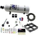 Nitrous Express Single Entry Crossbar 8500 Based Throttle Body Nitrous Kit w/15lb Bottle