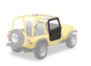 Bestop 80-86 Jeep Cj7 / 87-95 Wrangler YJ Full Fabric Doors (Black Crush)