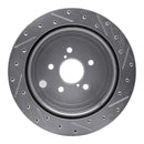 R1 10-25 ScIon FR-S Rear Drilled & Slotted Silver Brake Rotor Set w/Optimum OE Pads and Hardware