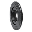 R1 16-26 Polestar Polestar 2 Rear Right Drilled & Slotted Black Brake Rotor