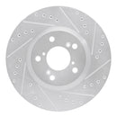 R1 06-14 Honda Ridgeline Front & Rear Drilled & Slotted Silver Brake Rotor Set