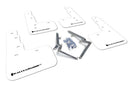 Rally Armor 17-22 Honda Civic Type R White UR Mud Flap w/Black Logo