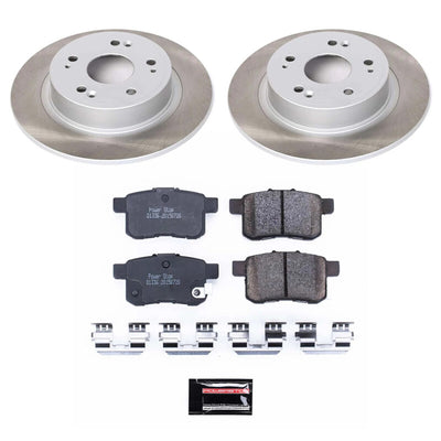 Power Stop 09-10 Acura TSX Front and Rear Semi-Coated Rotor Kit