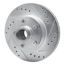 R1 78-90 Buick Electra Front Drilled & Slotted Silver Brake Rotor Set