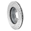 R1 98-02 Acura CL Front Drilled & Slotted Silver Brake Rotor Set