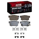 DFC 03-11 Honda Element Front & Rear Drill/Slot Geoperf Rotors Active Performance Pads w/Hardware