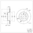 DFC 95-02 Suzuki Esteem Front Brake Rotor