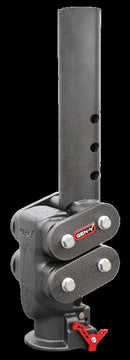 Gen-Y Spartan Torsion-Flex 5in Offset 4in RD Tube Gooseneck 2-5/16in Coupler Standard Height