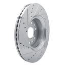 R1 21-25 Jeep Grand Wagoneer Front & Rear Drilled & Slotted Silver Brake Rotor Set