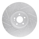 R1 15-23 Mercedes-Benz C400 Front & Rear Drilled & Slotted Silver Brake Rotor Set