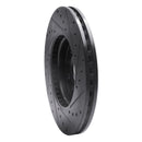 R1 16-21 Buick LaCrosse Front Left Drilled & Slotted Black Brake Rotor