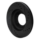 R1 89-08 Toyota Hilux (Mexico) Front Left Drilled & Slotted Black Brake Rotor