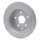 R1 06-18 Toyota RAV4 Front & Rear Drilled & Slotted Silver Brake Rotor Set