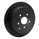 R1 10-20 Lexus RX350 Front & Rear Drilled & Slotted Black Brake Rotor Set