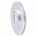 R1 00-05 Chrysler Neon Front Right Drilled & Slotted Silver Brake Rotor