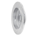 R1 14-16 Acura MDX Rear Right Drilled & Slotted Silver Brake Rotor
