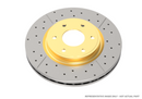 DBA 01-05 BMW 325i E46 RWD Front Drilled & Slotted Street Series Rotor