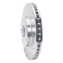 R1 08-14 Cadillac CTS Front Right Drilled & Slotted Silver Brake Rotor