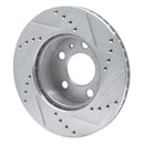 R1 76-93 Volvo 265 Front & Rear Drilled & Slotted Silver Brake Rotor Set