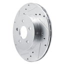 R1 88-88 Pontiac Fiero Front Left Rear Left Drilled & Slotted Silver Brake Rotor