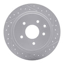 R1 02-25 Nissan Altima Rear Right Drilled & Slotted Geo-Carbon Rotor
