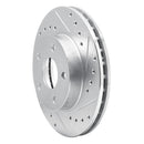 R1 80-89 Buick SKYLARK Front Right Drilled & Slotted Silver Brake Rotor